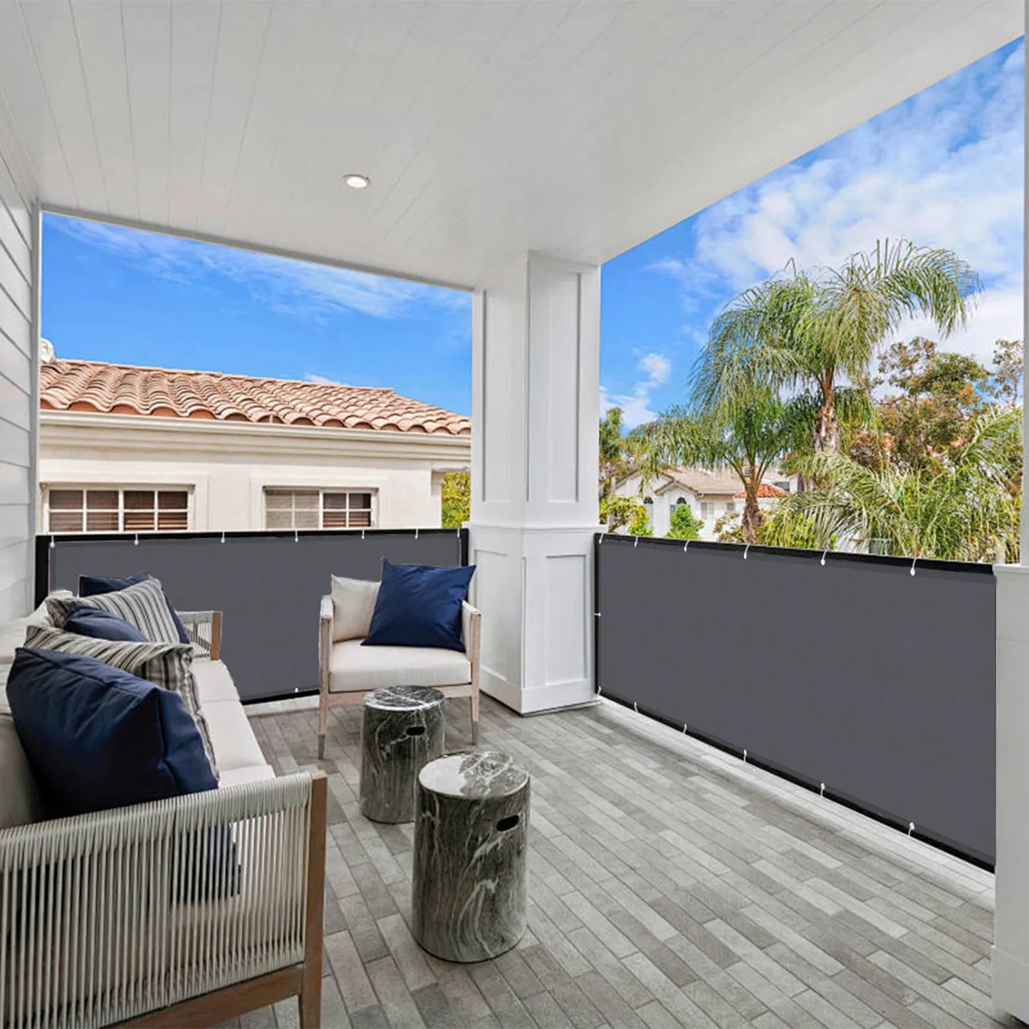 Outdoor Balkon Sichtschutzvorhang nach Maß · Ravello