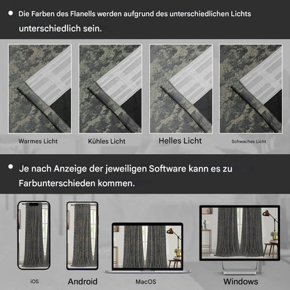 BTTO Samtvorhänge mit Golddruck
