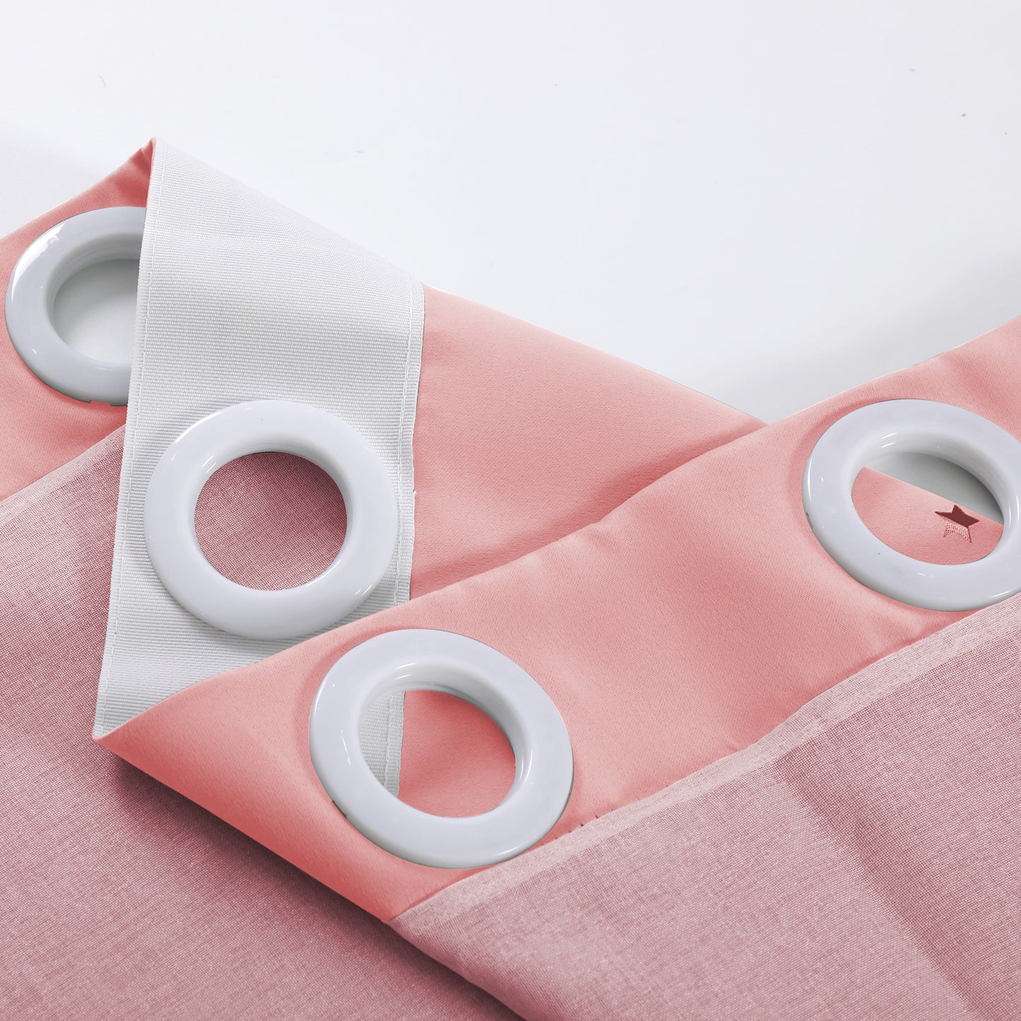 Rideaux occultants double épaisseur, 1 panneau, rose, 132 x 160 cm/132 x 213 cm/132 x 243 cm