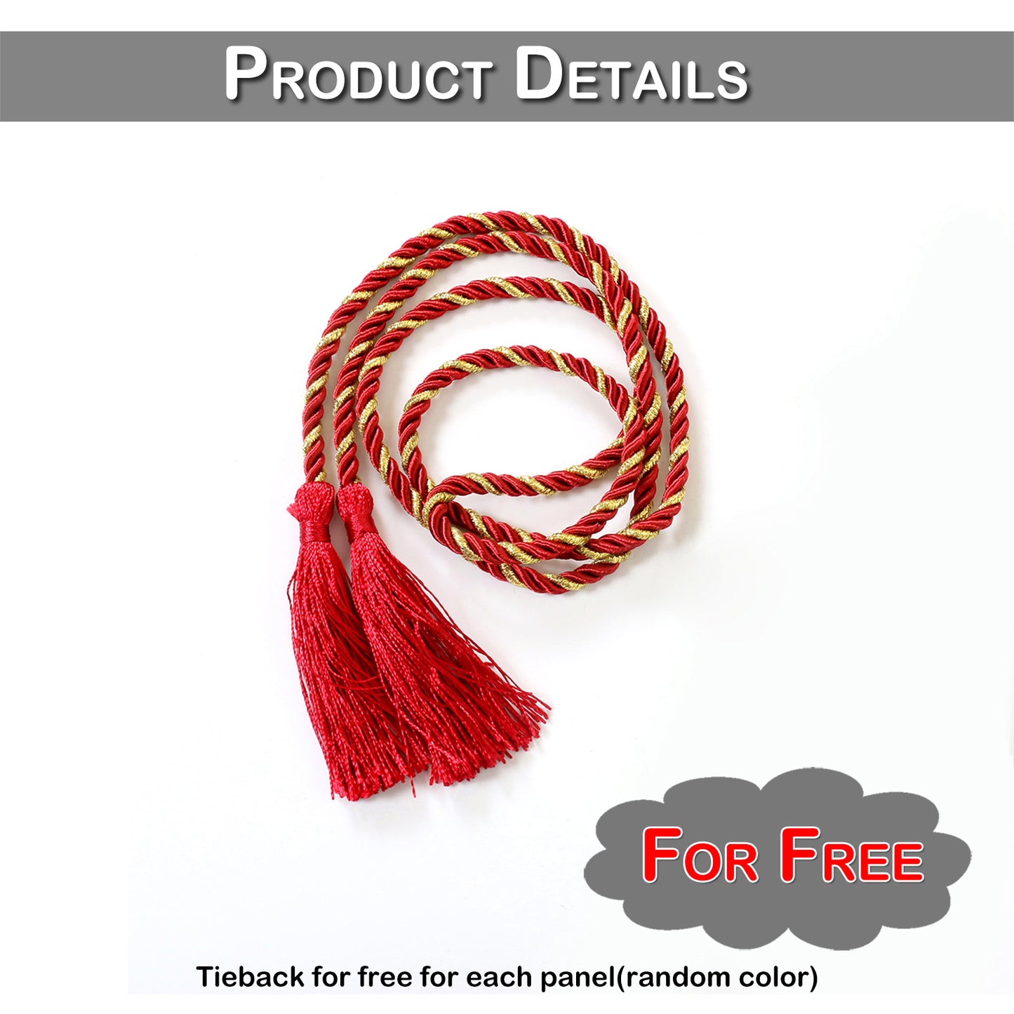 Christmas Embroidery Snowflake Sheer Curtains, 1 Panel, Red, 100*200cm/100*250cm/140*260cm