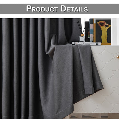 100% Blackout Curtains, 1 Panel, Gray, 100*130cm/134*160cm/134*210cm/134*245cm