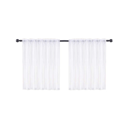 Half Tiers Curtains Cafe Kitchen Window Decor 1 Panel