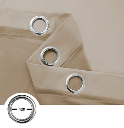 Rideaux transparents en mousseline de soie, 1 panneau, kaki, 140 x 145 cm/140 x 225 cm/140 x 265 cm
