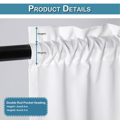 1 Panel Waterproof Short Small Curtains Privacy Protect