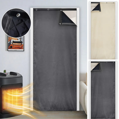 Heavy Outdoor Thermal Door Curtain Made to Measure · Gravento