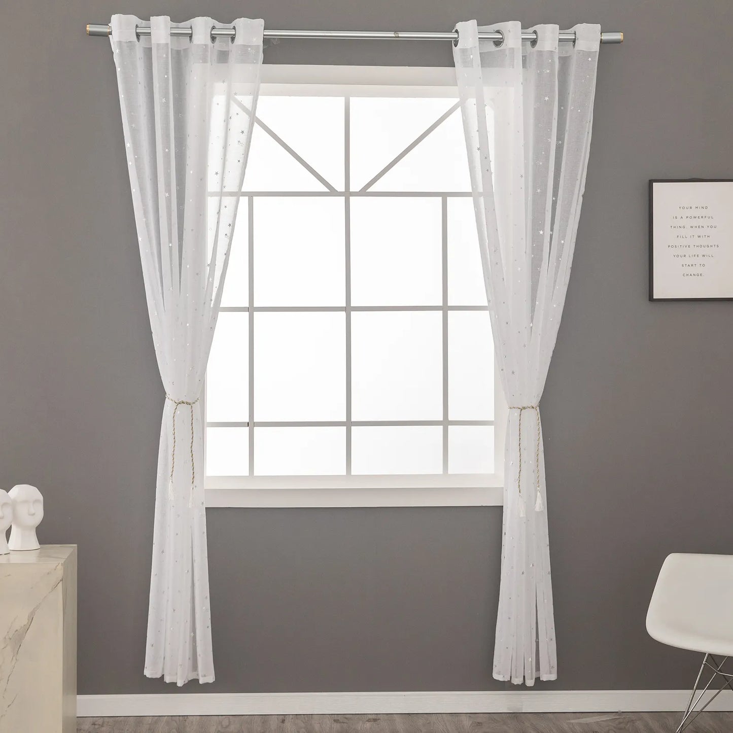 Star Kissed Window Drapes - Boho-Vorhänge für das Wohnzimmer