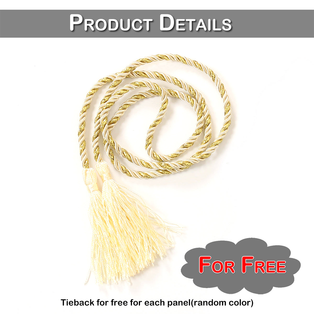 Rideaux en tulle de gaze, 1 panneau, blanc, 132*160cm/132*183cm/132*213cm/132*244cm