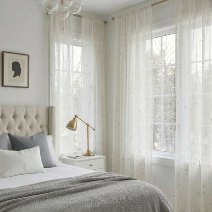 Natural linen curtains made to measure · Swiss pine