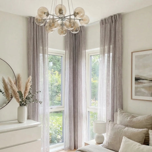 Lightweight, textured, made-to-measure curtain – Virella