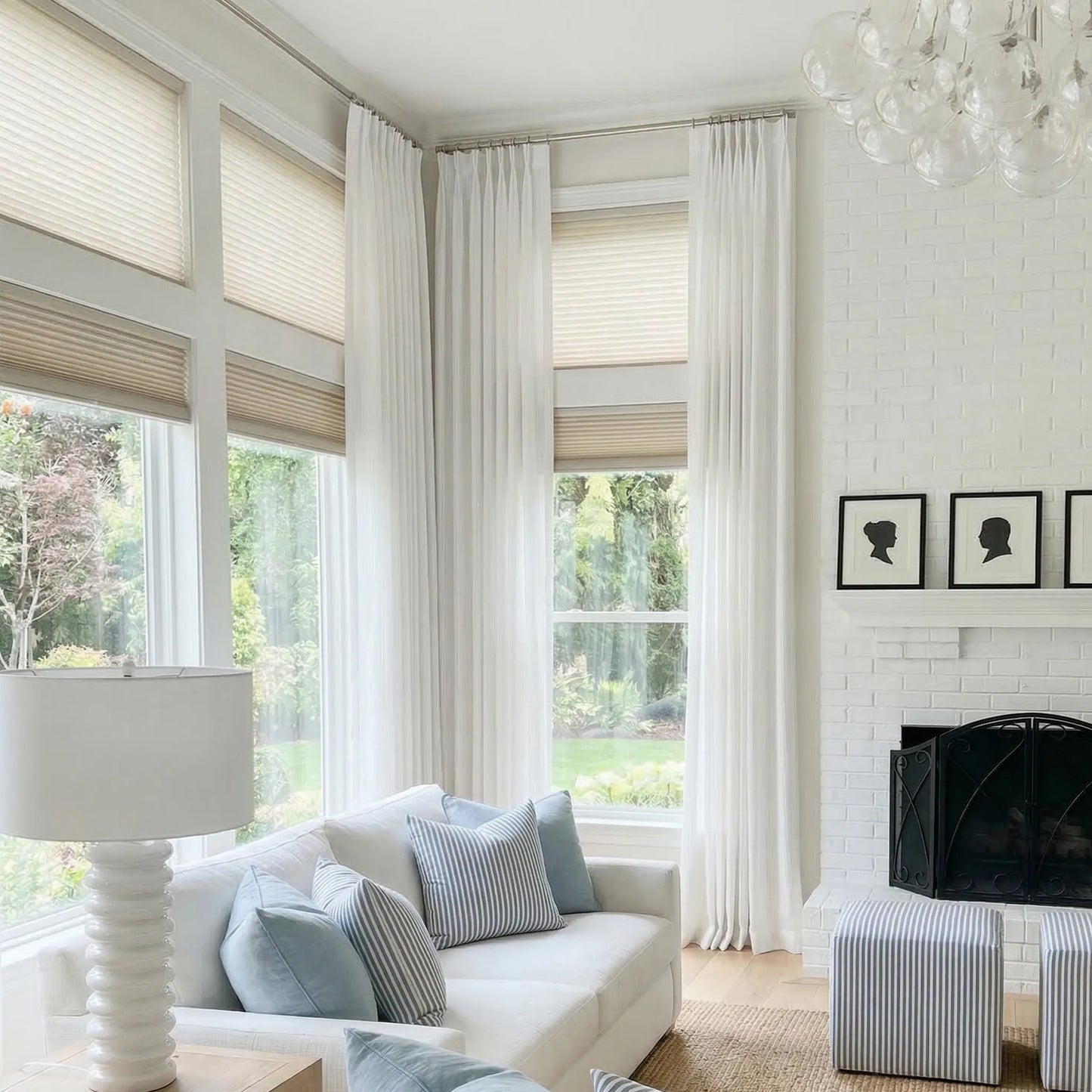 Voilage structuré transparent – ​​Liora