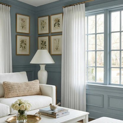 Voilage texturé transparent à l'aspect linéaire – Elion