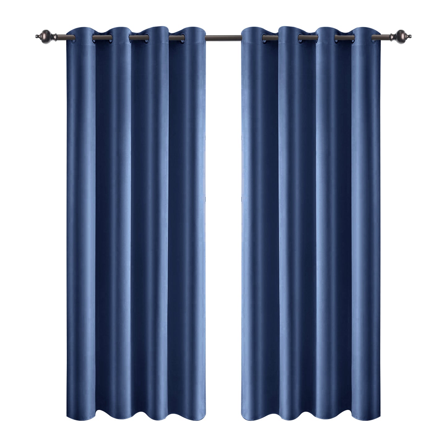 Silk Stain Curtains, 1 Panel, Blue, 132*160cm/132*183cm/132*213cm