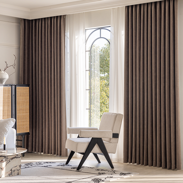 Custom-made textured blackout curtains · Lucca 