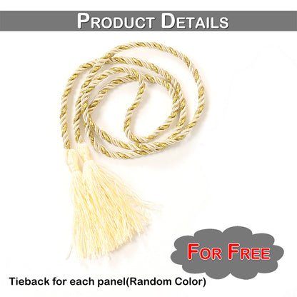 1 Panel Eyelets Window Sheer Curtains for Bedroom