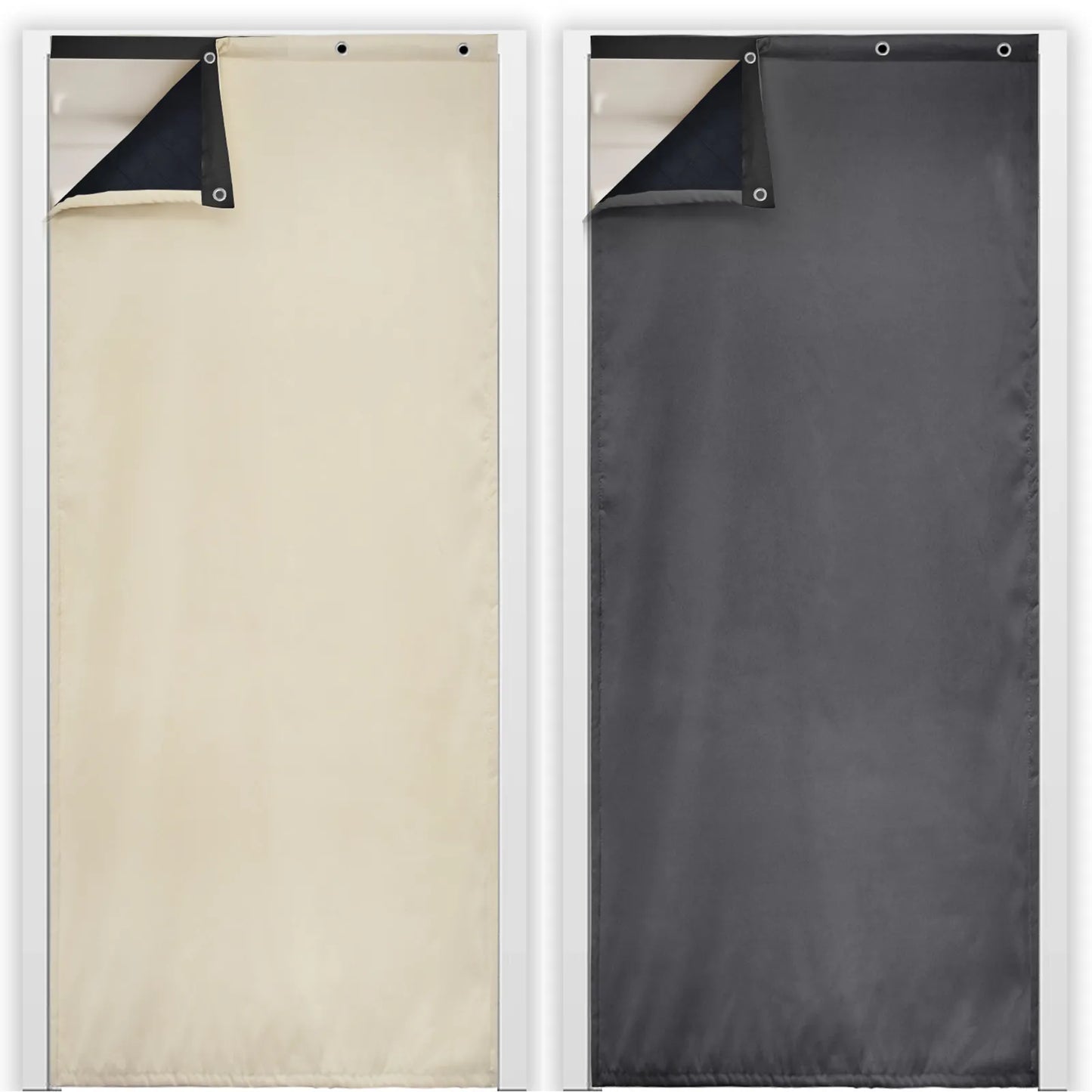 Heavy Outdoor Thermal Door Curtain Made to Measure · Gravento