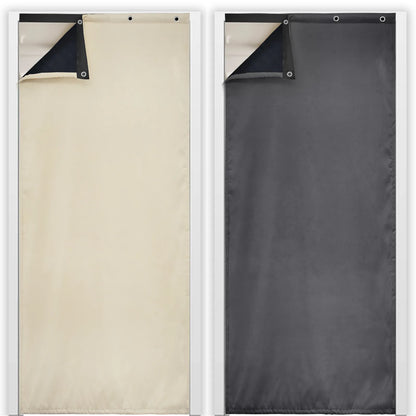 Heavy Outdoor Thermal Door Curtain Made to Measure · Gravento