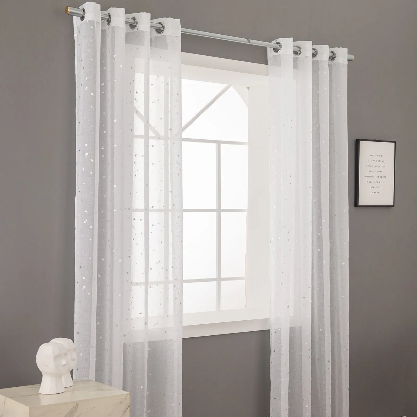 Star Kissed Window Drapes - Boho-Vorhänge für das Wohnzimmer