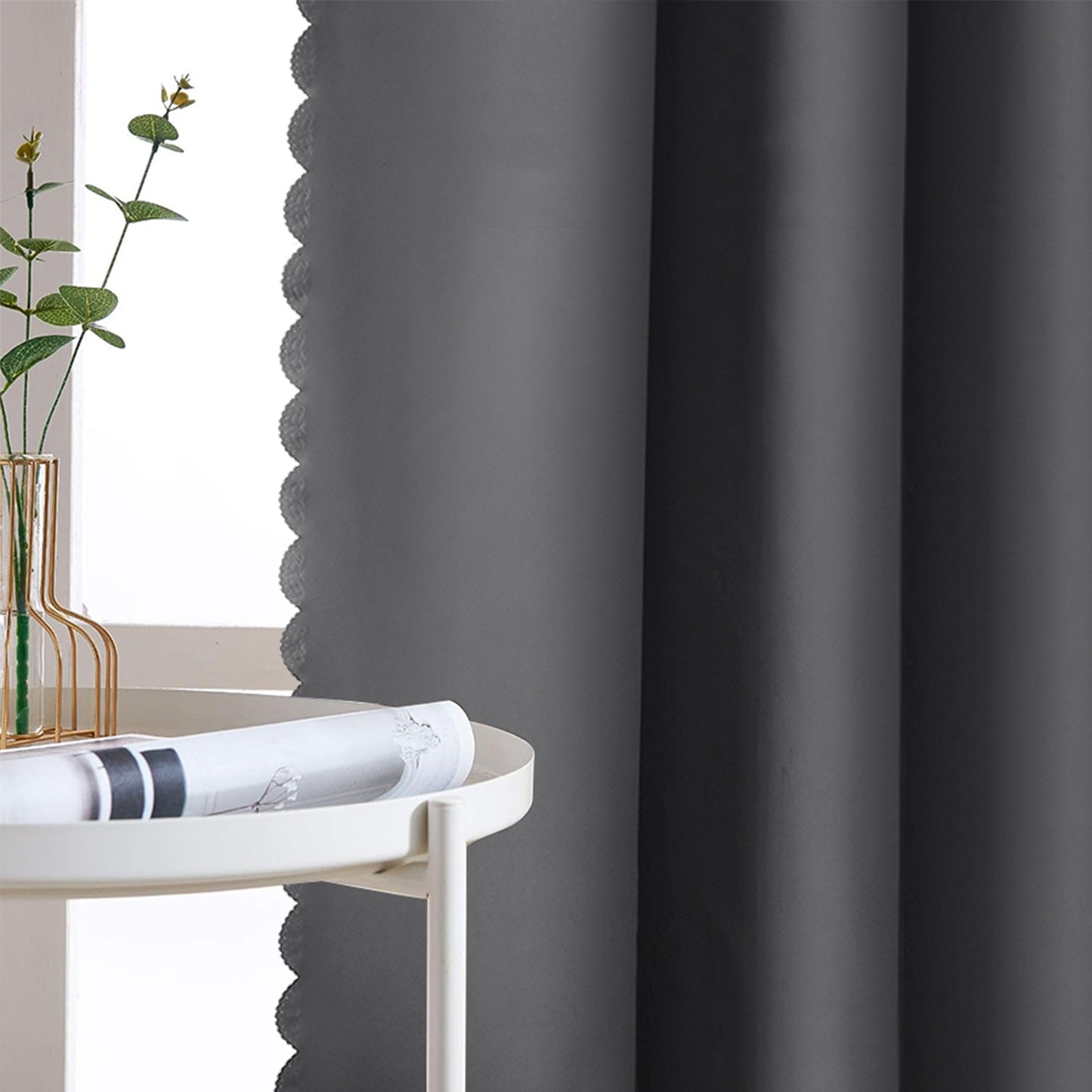 1 Panel Privacy Thermal Blackout Window Short Curtains