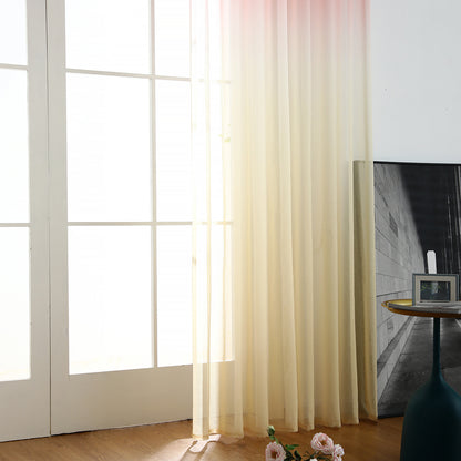 Rideaux transparents dégradés, 1 panneau, rose, 100 x 250 cm/140 x 260 cm