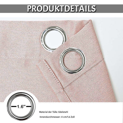 BTTO Leinen-Polyester-Mischvorhänge