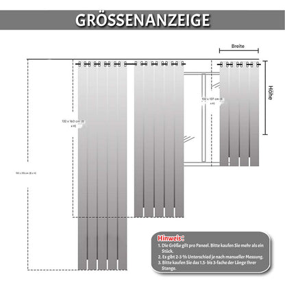 BTTO Samtverdickte Vorhänge