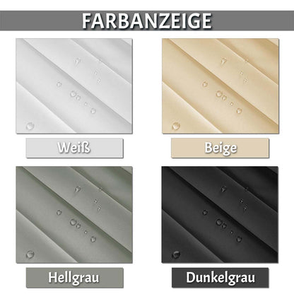 Extra-Breiter Wasserdichter Vorhang mit Ösen und Haken