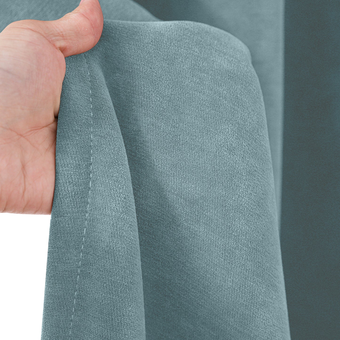 2 Blackout Curtains Chenille 510 GSM Thermal Curtain Light-blocking with Multifunction Tape