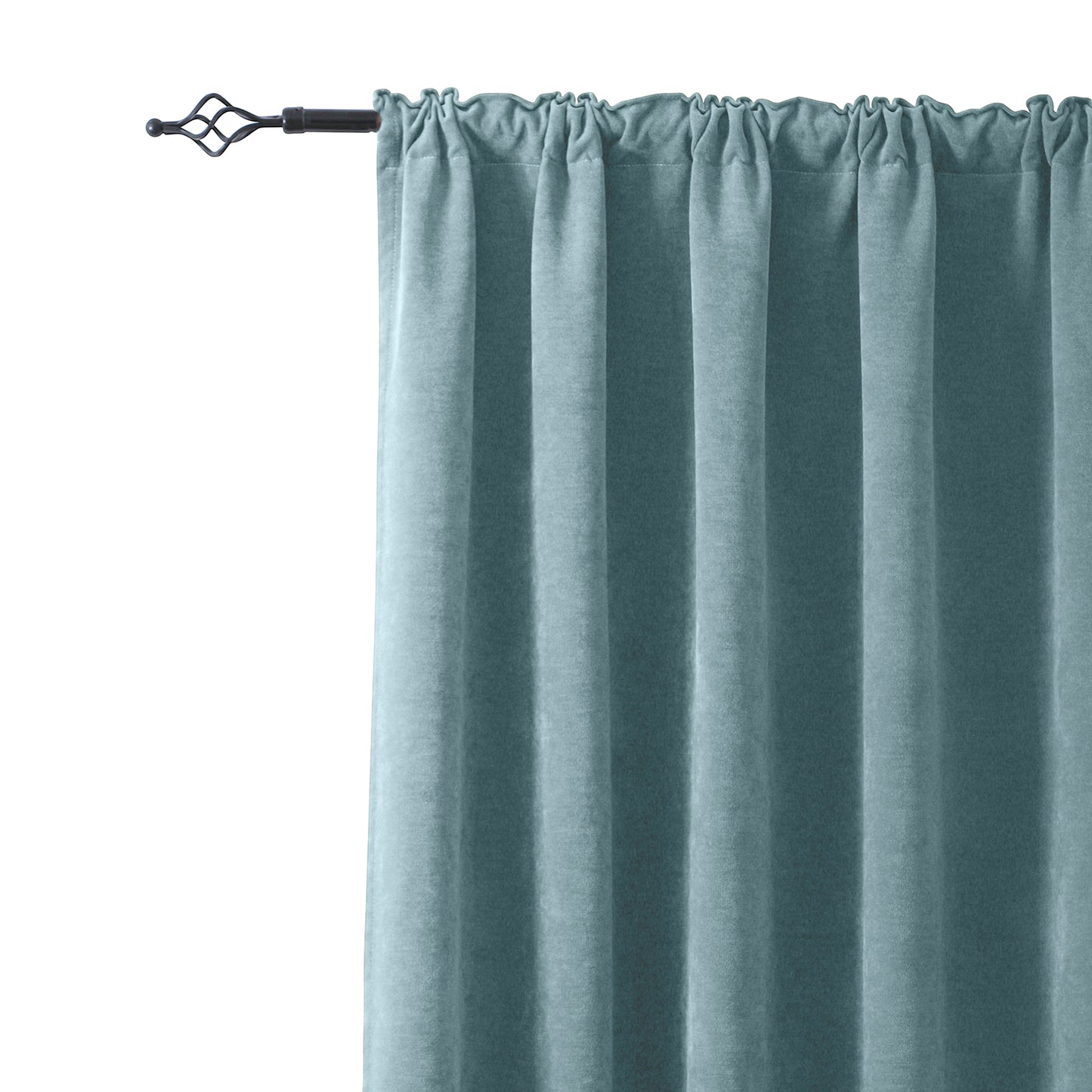 2 Blackout Curtains Chenille 510 GSM Thermal Curtain Light-blocking with Multifunction Tape