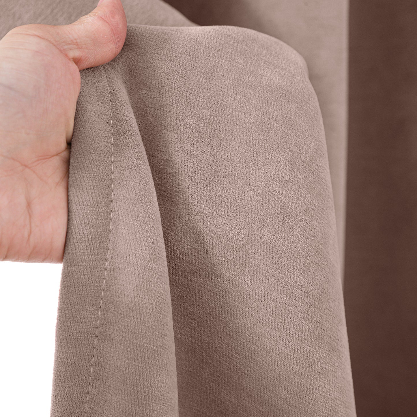 2 Blackout Curtains Chenille 510 GSM Thermal Curtain Light-blocking with Multifunction Tape