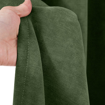 2 Blackout Curtains Chenille 510 GSM Thermal Curtain Light-blocking with Multifunction Tape