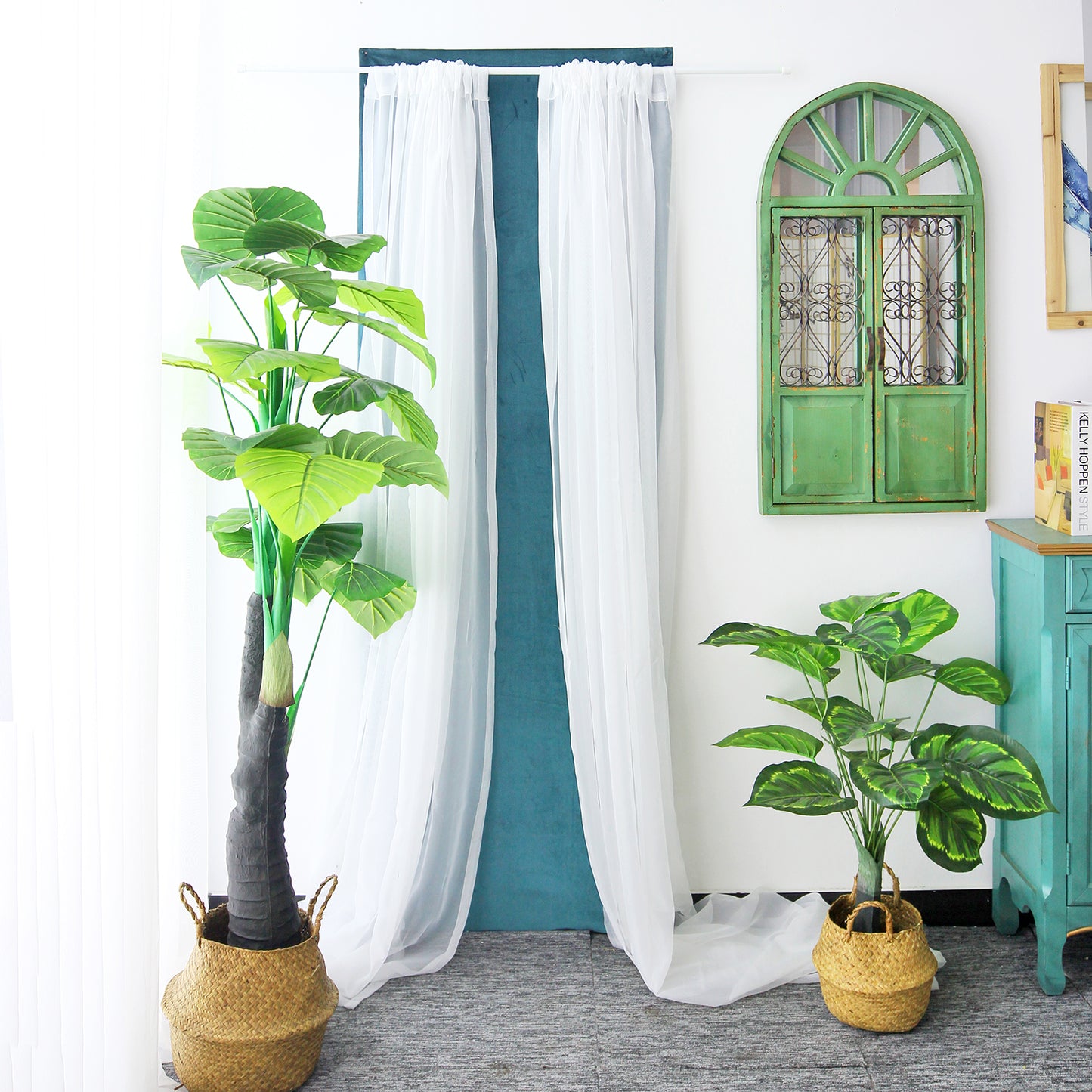 Screening Sheer Curtains, 1 Panel, White, 130x100cm/130x150cm/130x180cm/130x250cm