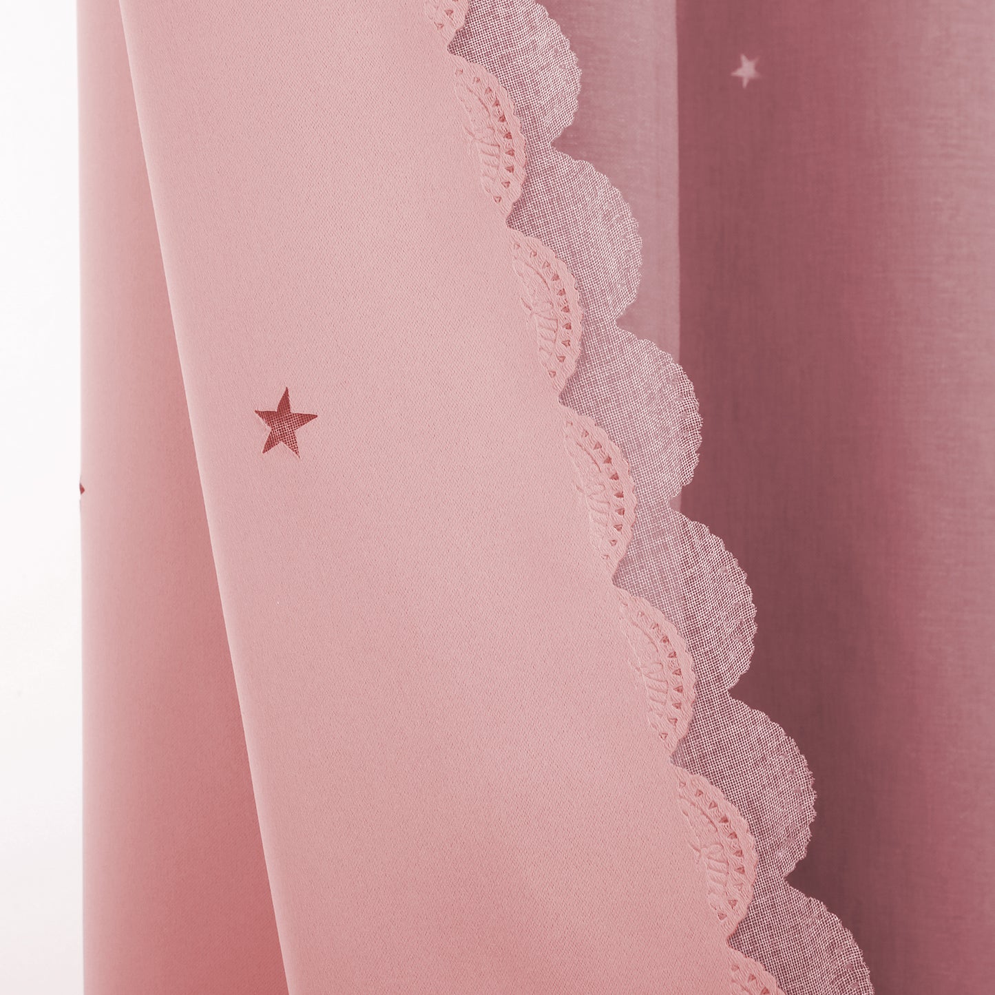 Rideaux occultants double épaisseur, 1 panneau, rose, 132 x 160 cm/132 x 213 cm/132 x 243 cm