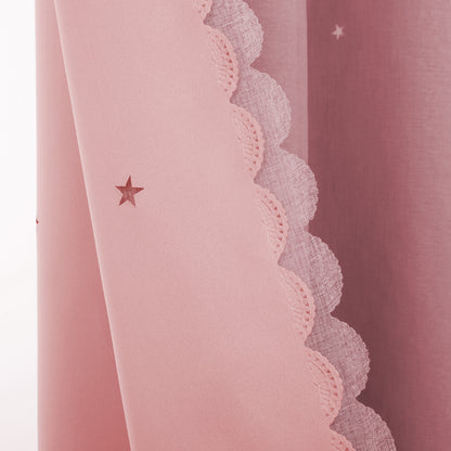 Rideaux occultants double épaisseur, 1 panneau, rose, 132 x 160 cm/132 x 213 cm/132 x 243 cm