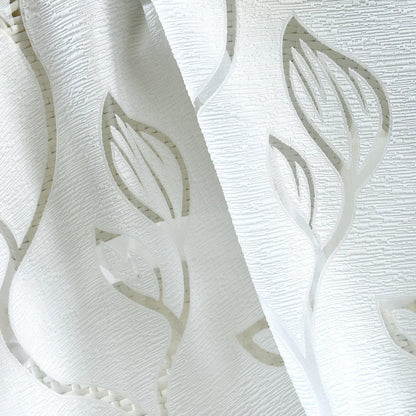 1 Panel Leaves Window Curtain Living Room Decor