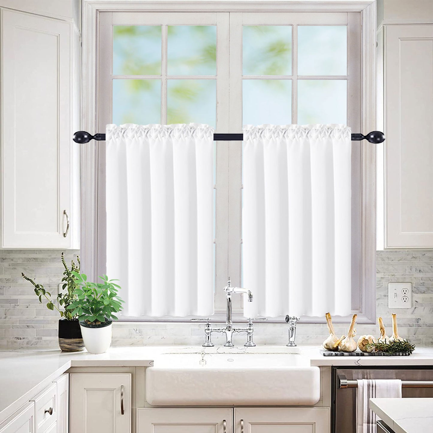 1 Panel Waterproof Short Small Curtains Privacy Protect