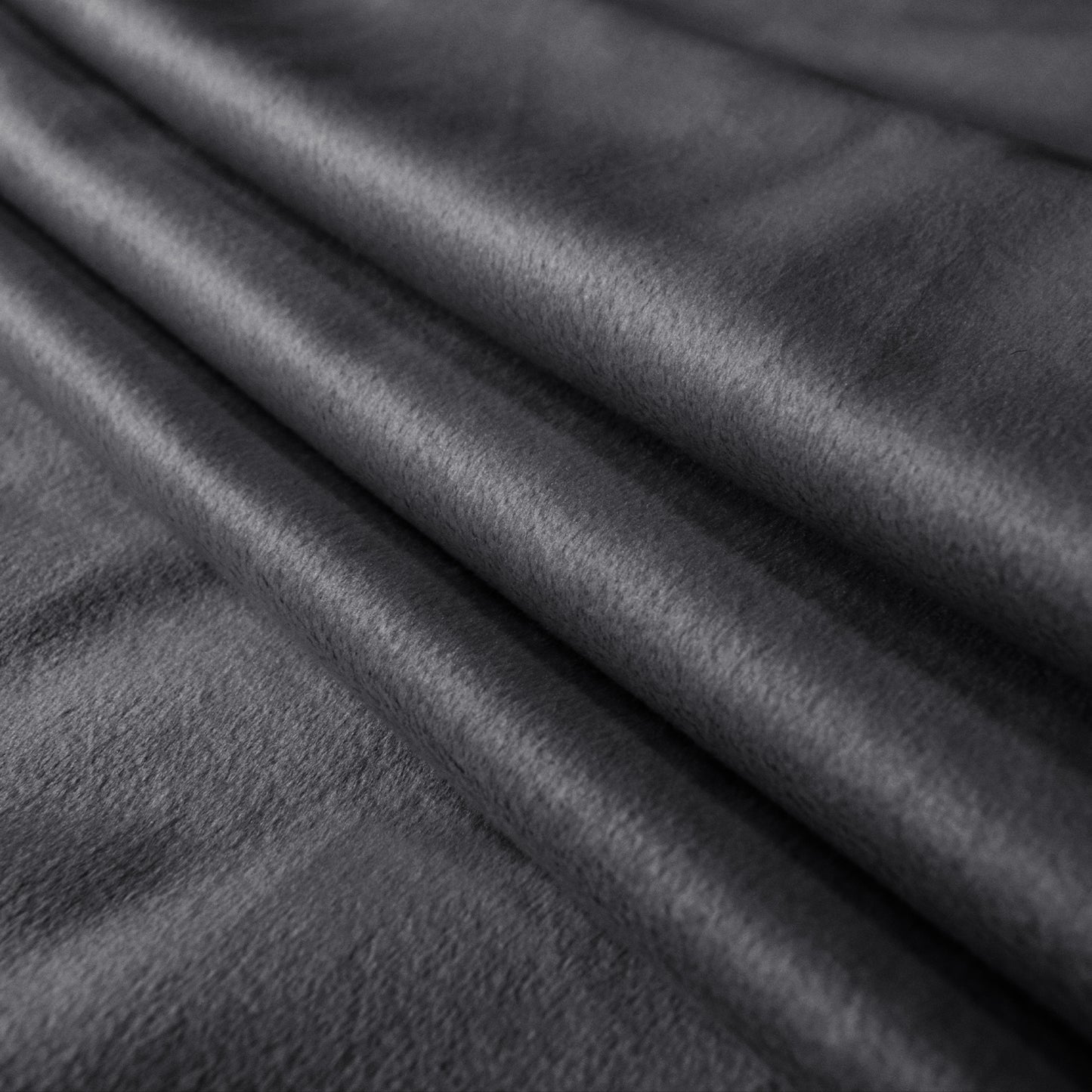 Rideau en velours épais, 1 panneau, gris foncé, 132x137cm/132x160cm/132x213cm