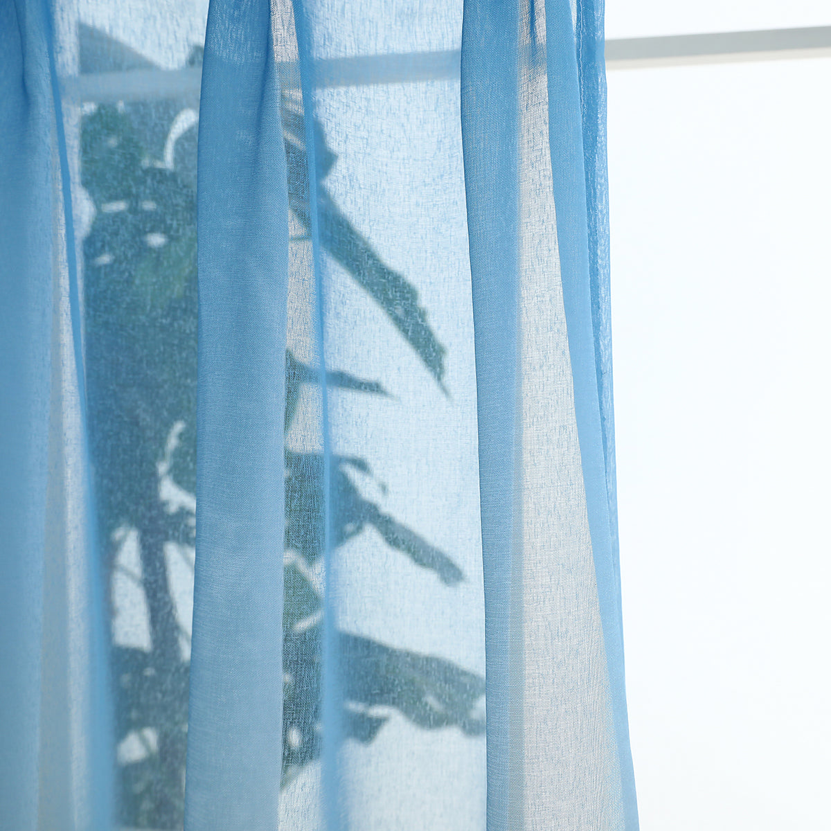 Gradient Sheer Curtains, 1 Panel, Blue, 100*250cm/140*260cm