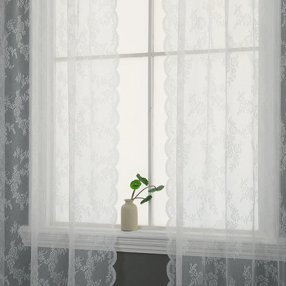 1 Panel Lace Window Sheer Curtain