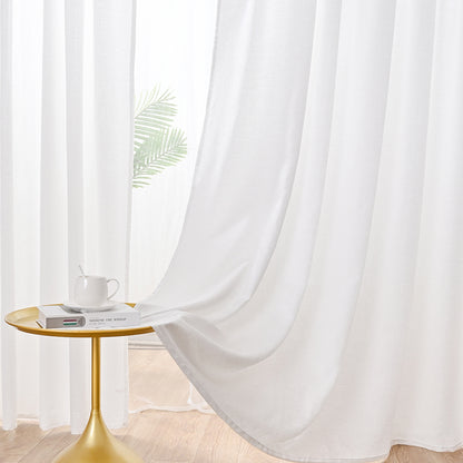 Rideaux semi-transparents pour la confidentialité, 1 panneau, blanc, 100*130cm/100*200cm/100*250cm/140*260cm