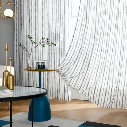 Sheer Curtains, 1 Panel, White, 100x130cm/100x250cm/140x260cm