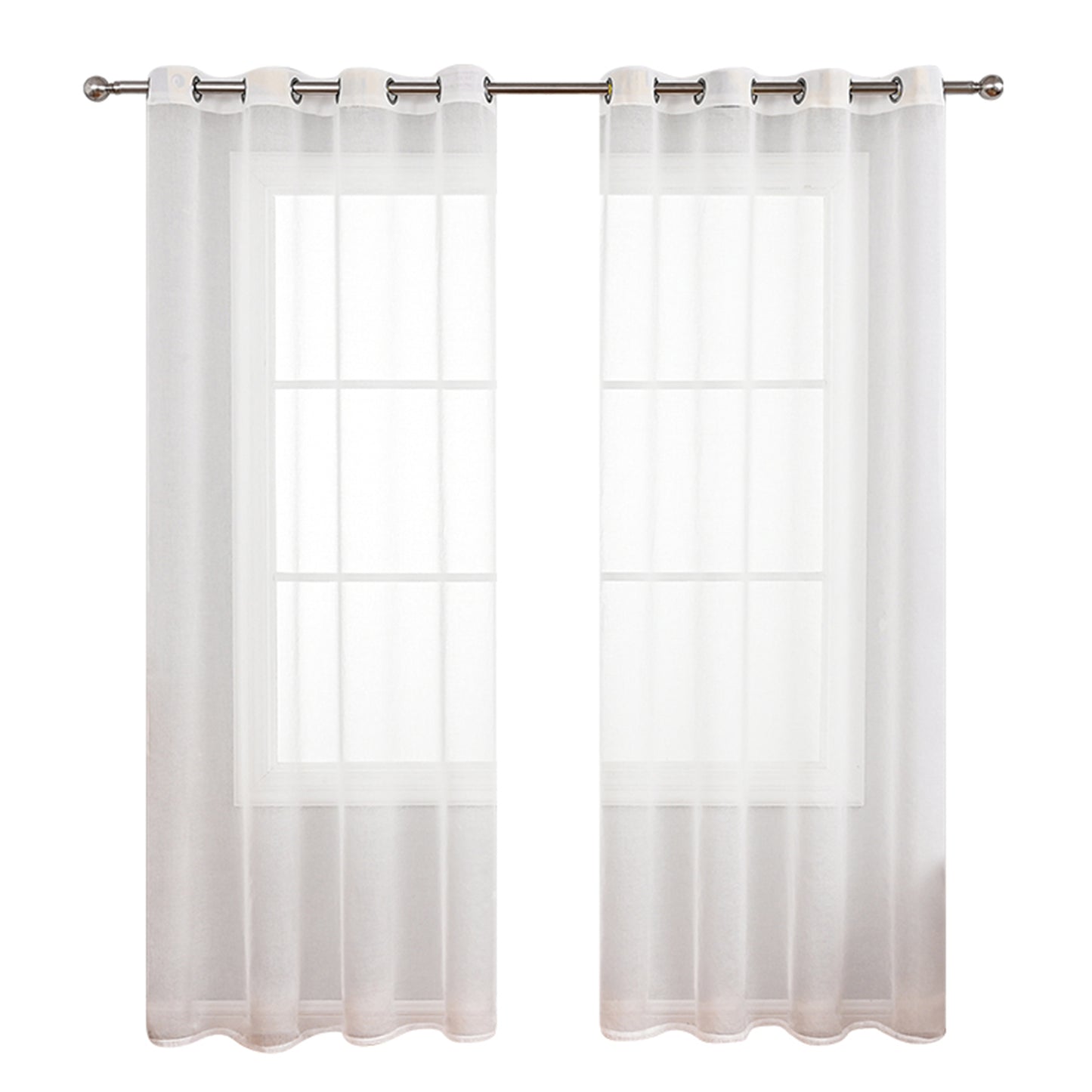 1 Panel Elegant Window Sheer Curtains