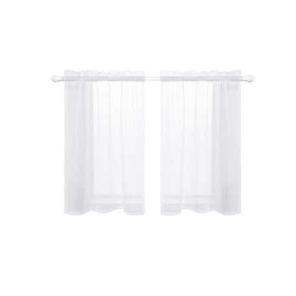 1 Panel Waterproof Short Sheer Tier Curtain
