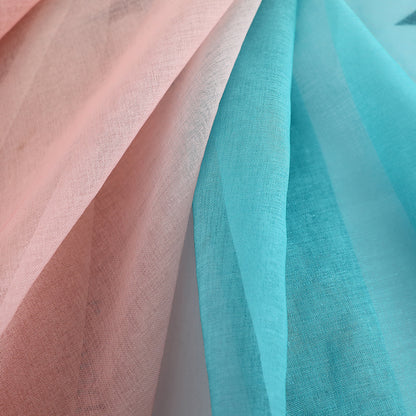 Gradient Sheer Curtains, 1 Panel, Pink-Blue, 100*250cm/140*260cm