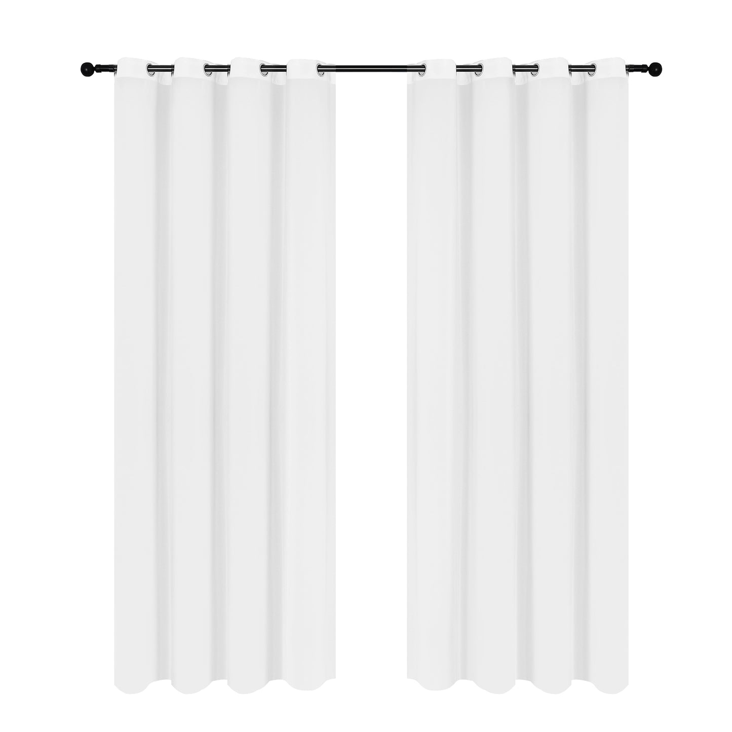 Rideaux transparents en mousseline de soie, 1 panneau, blanc, 140 x 145 cm/140 x 265 cm