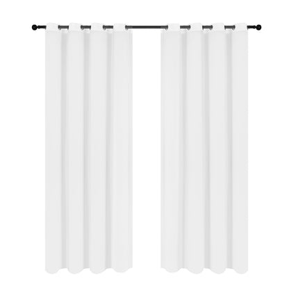 Rideaux transparents en mousseline de soie, 1 panneau, blanc, 140 x 145 cm/140 x 265 cm