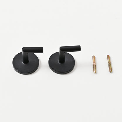 L-Shape Holdbacks Tiebacks Hooks, Black/Gold
