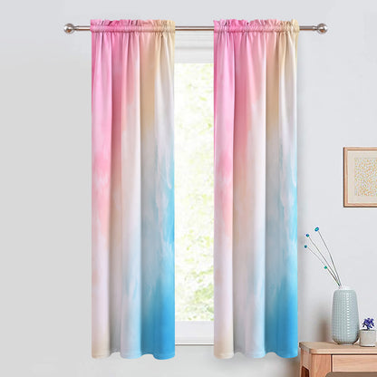 Rideaux occultants arc-en-ciel, 1 panneau, dégradé, 83 x 183 cm