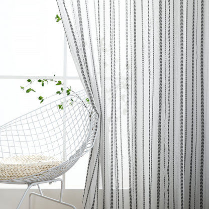 Sheer Curtains, 1 Panel, White, 100x130cm/100x250cm/140x260cm