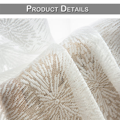Rideaux transparents Firework, 1 panneau, blanc, 132*160cm/132*183cm/132*213cm/132*244cm