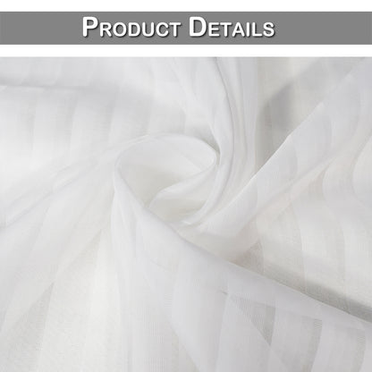Rideaux en tulle de gaze, 1 panneau, blanc, 132*160cm/132*183cm/132*213cm/132*244cm